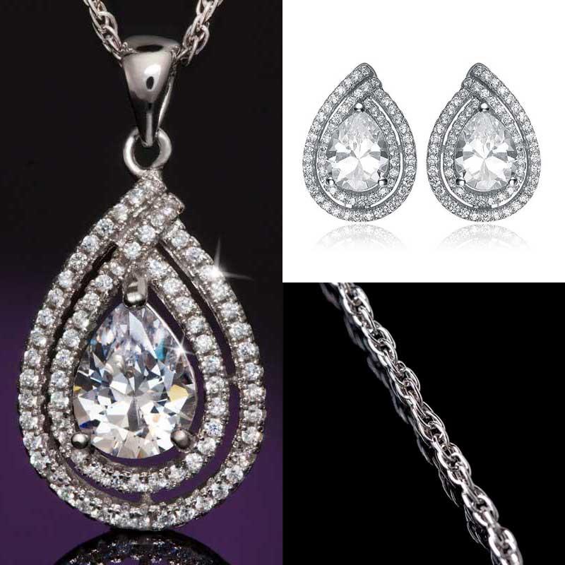 Anjou Necklace and Earrings